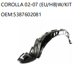TOYOTA COROLLA 02-07 W/KIT 5387602081