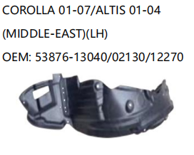 TOYOTA COROLLA 01-07/ALTIS 01-04 LH 53876-13040/02130/12270