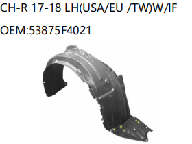 TOYOTA CH-R 17-18 RH W/IF 53875F4021