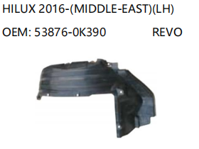 TOYOTA HILUX 2016- LH 53876-0K390 REVO