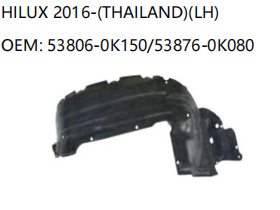 TOYOTA HILUX 2016- LH 53806-0K150/53876-0K080