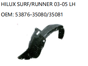 TOYOTA HILUX SURF/RUNNER 03-05 LH 53876-35080/35081