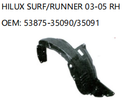 TOYOTA HILUX SURF/RUNNER 03-05 RH 53875-35090/35091