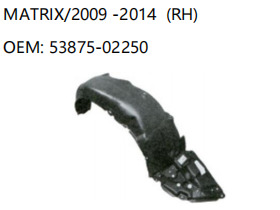 TOYOTA MATRIX/2009 -2014 RH 53875-02250