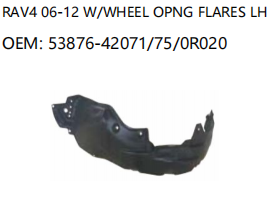 TOYOTA RAV4 06-12 W/WHEEL OPNG FLARES LH 53876-42071/75/0R020