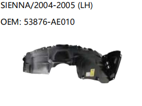 TOYOTA SIENNA/2004-2005 LH 53876-AE010 FENDER LINER