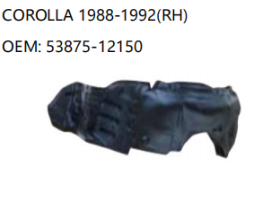TOYOTACOROLLA 1988-1992 RH OEM: 53875-12150