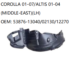 TOYOTACOROLLA 01-07 ALTIS 01-04 MIDDLE-EAST LH OEM: 53876-13040 02130 12270