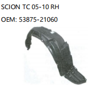 TOYOTA SCION TC 05-10 RH 53875-21060
