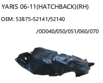 TOYOTA YARIS 06-11 HATCHBACK RH 53875-52141/52140/0D040/050/051/060/070