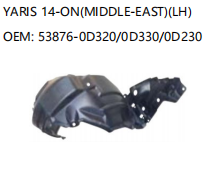 TOYOTA YARIS 14-ON MIDDLE-EAST LH 53876-0D320/0D330/0D230