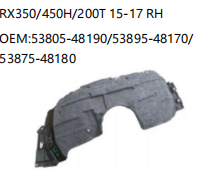 LEXUS RX350/450H/200T 15-17 RH 53805-48190/53895-48170/53875-48180