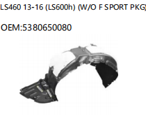 LEXUS LS460 13-16 LS600h W/O F SPORT PKG 5380650080
