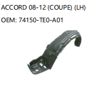 HONDA ACCORD 08-12 COUPE LH 74150-TE0-A01