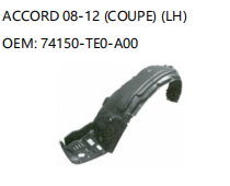 HONDA ACCORD 08-12 COUPE LH 74150-TE0-A00