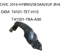 HONDA CIVIC 2016-HYBRID/SEDAN/EUP RH 74101-TET-H10 741501-TBA-A00