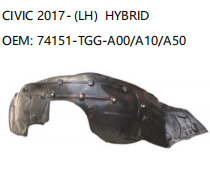 HONDA CIVIC 2017- LH HYBRID 74151-TGG-A00/A10/A50