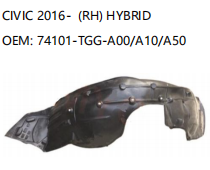 HONDA CIVIC 2016- RH HYBRID 74101-TGG-A00/A10/A50