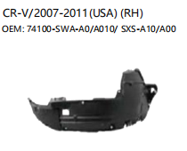 HONDA CR-V/2007-2011 RH 74100-SWA-A0/A010/ SXS-A10/A00