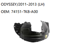 HONDA ODYSSEY/2011-2013 LH 74151-TK8-A00