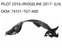 HONDA PILOT 2016-/RIDGELINE 2017- LH 74151-TG7-A00