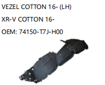 HONDA VEZEL COTTON 16- LH XR-V COTTON 16- 74150-T7J-H00