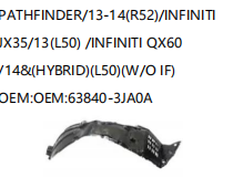 HONDA PATHFINDER/13-14 R52 /INFINITI JX35/13 L50 /INFINITI QX60/14& HYBRID L50 W/O IF 63840-3JA0A
