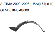 NISSAN ALTIMA 2002-2006 L31 LH 63843-8J000