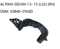 NISSAN ALTIMA SEDAN 13- 15 L33 RH 63840-3TA0D