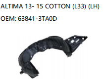 NISSAN ALTIMA 13- 15 COTTON L33 LH 63841-3TA0D
