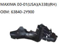 NISSAN MAXIMA 00-01 A33B RH 63840-2Y900