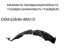 NISSAN MAXIMA/16-18 A36/MAXIMA/15- 17 A36 M-E/MAXIMA/15-17 A36 EUP 63840-4RA1D