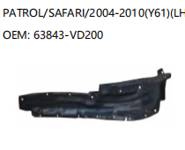 NISSAN PATROL/SAFARI/2004-2010 Y61 LH 63843-VD200