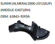 NISSAN SUNNY/ALMERA/2006-2012 EUP RH  63843-95F0A