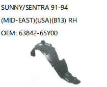 NISSAN SUNNY/SENTRA 91-94 B13 RH 63842-65Y00
