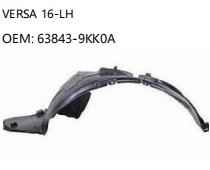 NISSAN VERSA 16-LH 63843-9KK0A