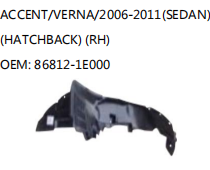 ACCENT/VERNA/2006-2011(SEDAN) (HATCHBACK) (RH) OEM: 86812-1E000