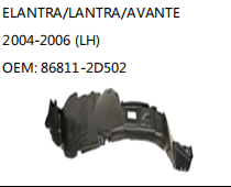 ELANTRA/LANTRA/AVANTE 2004-2006 (LH) OEM: 86811-2D502