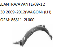 ELANTRA/AVANTE/09-12 I30 2009-2012(WAGON) (LH) OEM: 86811-2L000