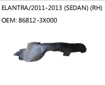 ELANTRA/2011-2013 (SEDAN) (RH) OEM: 86812-3X000