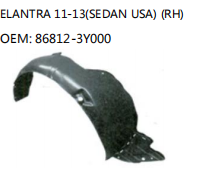 ELANTRA 11-13(SEDAN USA) (RH) OEM: 86812-3Y000