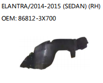 ELANTRA/2014-2015 (SEDAN) (RH) OEM: 86812-3X700