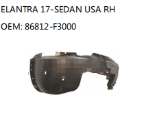 ELANTRA 17-SEDAN USA RH OEM: 86812-F3000