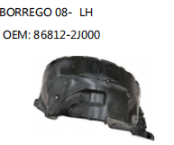 BORREGO 08- LH OEM: 86812-2J000