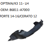 OPTIMA/K3 11- LH OEM: 86811-A7000 FORTE 14-16/CERATO 12