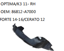 OPTIMA/K3 11- RH OEM: 86812-A7000 FORTE 14-16/CERATO 12