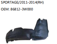SPORTAGE/2011-2014(RH) OEM: 86812-3W000
