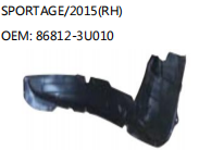 SPORTAGE/2015(RH) OEM: 86812-3U010