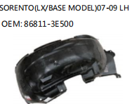 SORENTO(LX/BASE MODEL)07-09 LH OEM: 86811-3E500