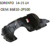 SORENTO 14-15 LH OEM: 86810-2P500